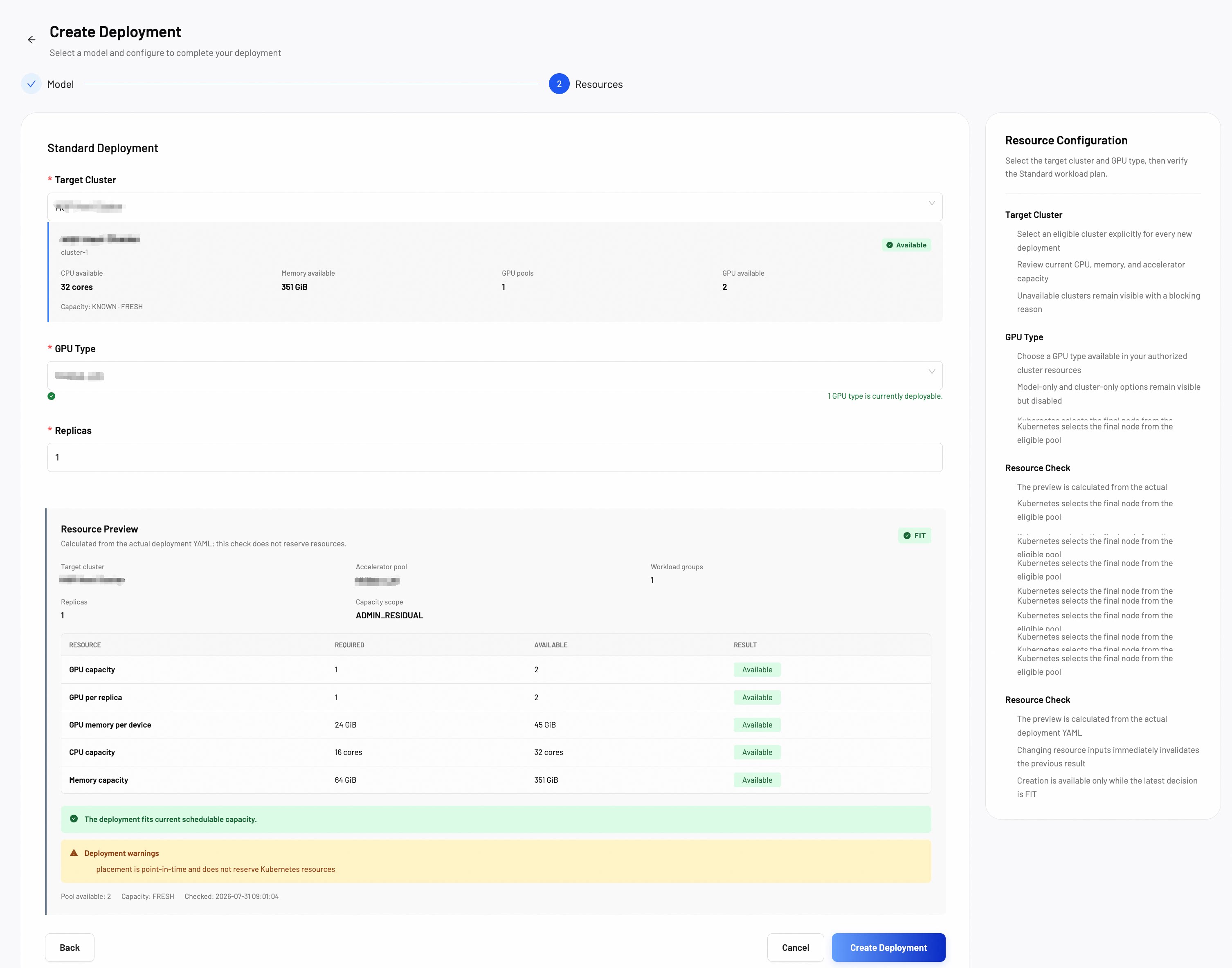 Resource Configuration