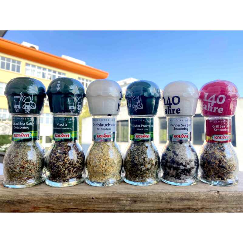 Kotanyi Mill Spices Austrian Imported Spices and Seasonings in a Grinding Bottle with Free Shipping