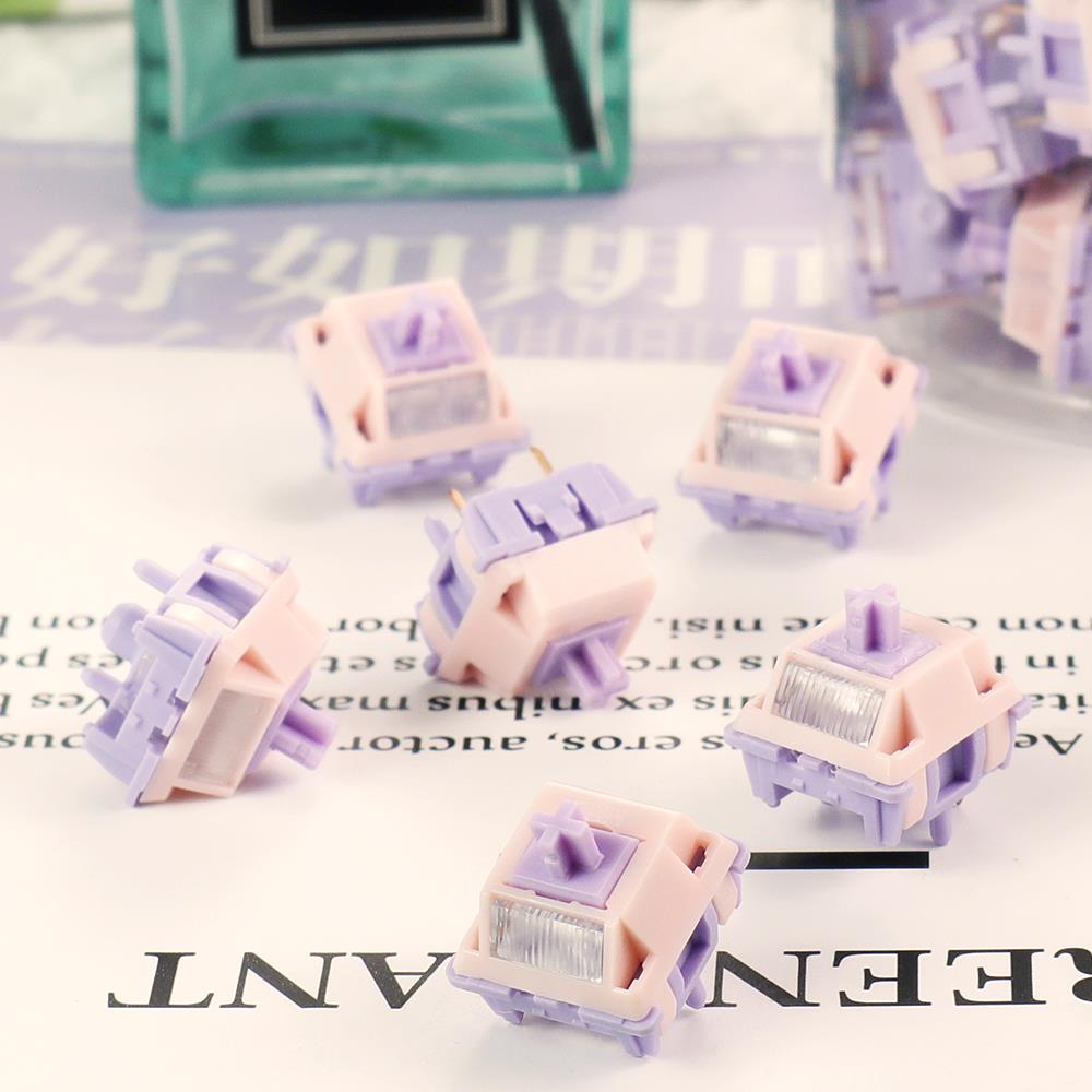 MMD公主轴V4机械键盘替换轴实测。线性HIFI声+自带导光柱，值不值得冲？✨