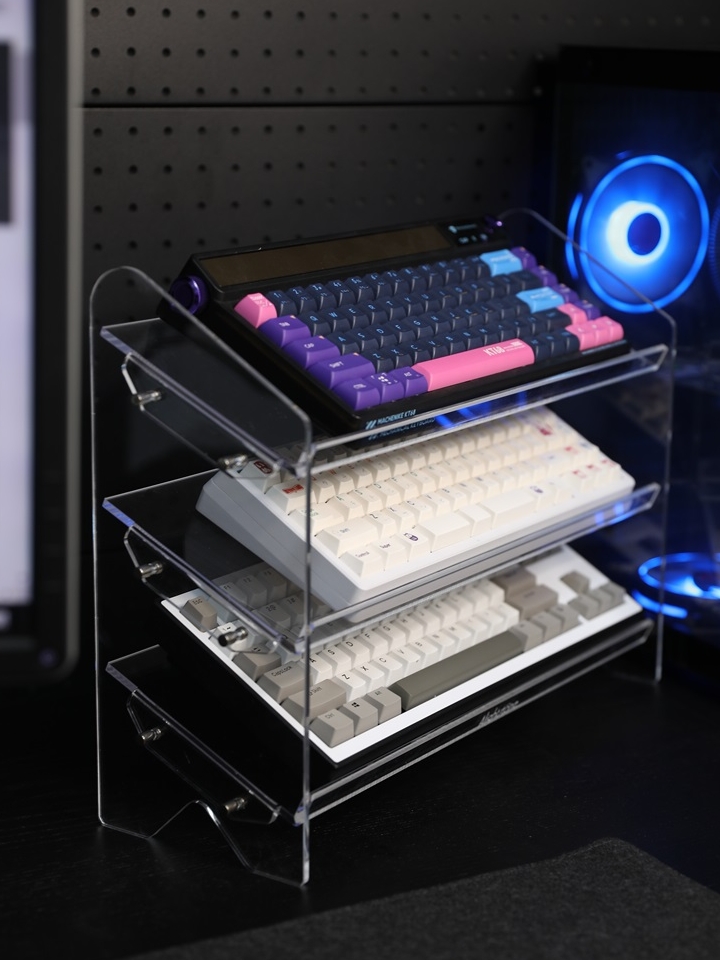 键盘控狂喜。Alightstone客制化机械键盘收纳架、此才是桌面美学的终极答案