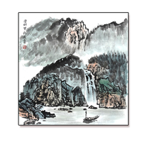 Welfare fund pure hand-painted unique Chinese painting Hongshans Fuyuan Gathering first-class artist Calligraphy and Painting Association