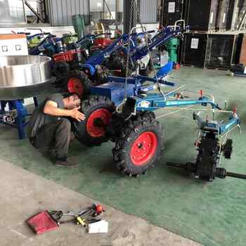Greenhouse ditching, paddy and drought orchard agricultural tractor riding micro-tiller crawler-type rotary tiller pastoral management fertilization
