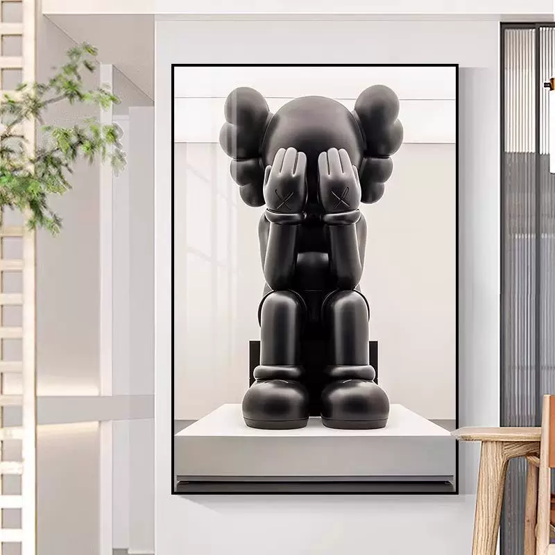 [KAWS современная минималистичная декоративная картина для прихожей гостиная настенная подвесная сетка]