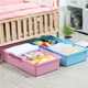Under-bed box with cover pulley living room and bedroom storage box large plastic storage box sorting box