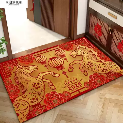 Мультяшный праздничнный ковер, коврик для домашнего использования, хорошо впитывает воду