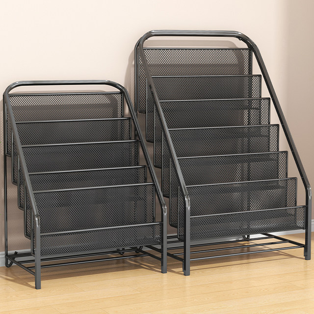 Magazine rack display rack book store shelf promotional information shelf single page display rack storage floor-standing newspaper newspaper rack
