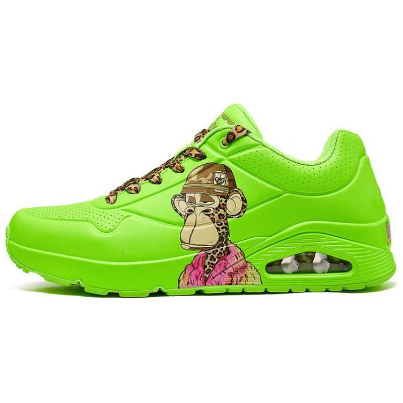 Skechers斯凯奇 DR.BOMBAY 时尚潮流 低帮 生活休闲鞋 男款 绿色