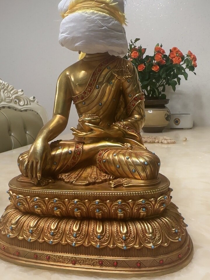 藏村全鎏金《释迦牟尼》精工铜雕室内家用《释迦摩尼》铜佛像摆件评价
