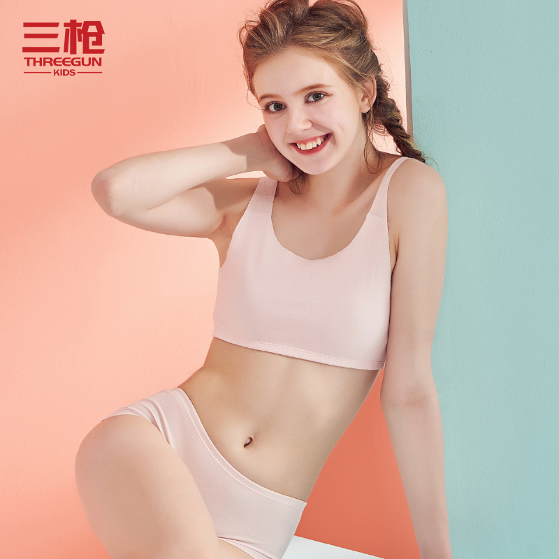 Three-shot modal development girl underwear vest 9-12 years old large children 13-15 primary school bra bra