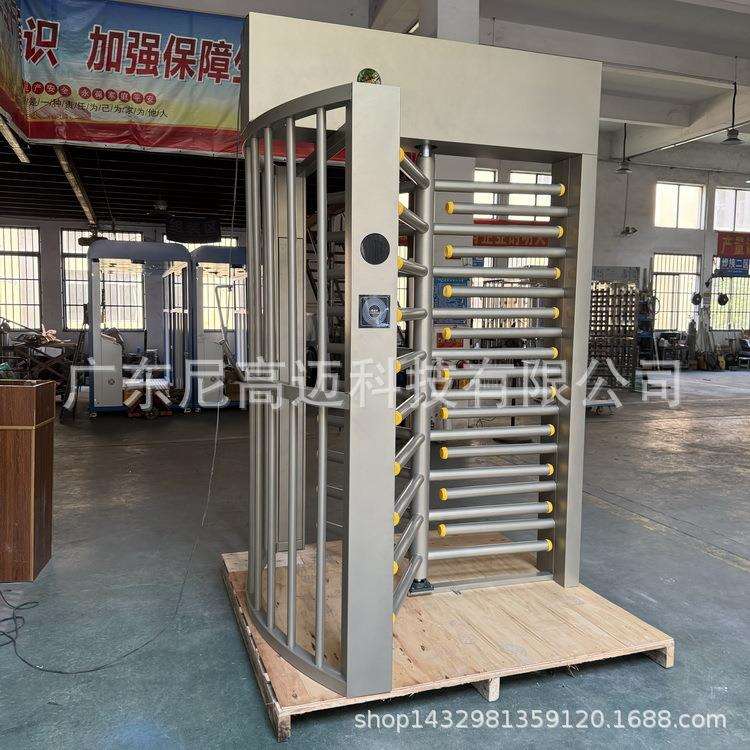 Full-height turnstile three-wing intelligent hand-pushed two-way entry and exit access control attendance turnstile