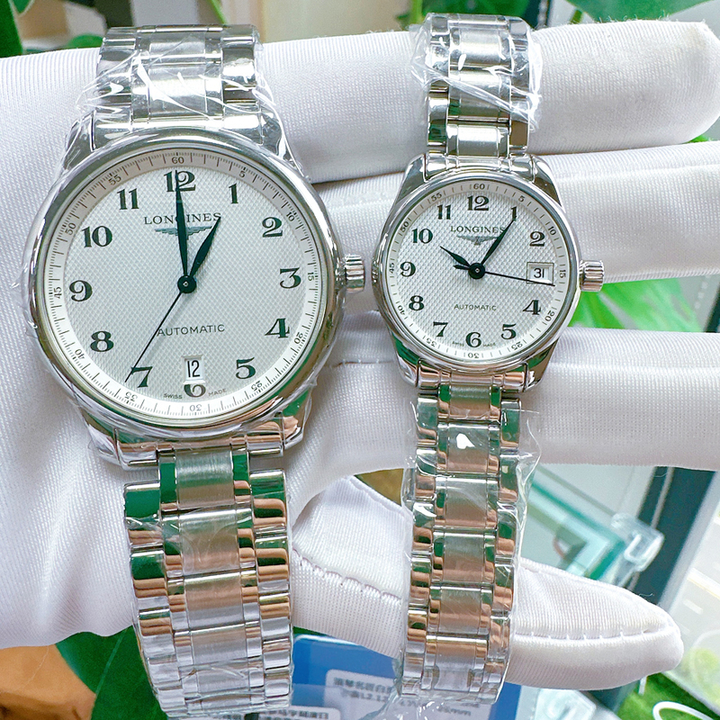 Shipping of 2 Pairs of Couple's Watches, 98% New Longines Master Collection Swiss Automatic Mechanical Watches for Men and Women