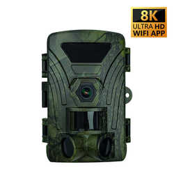 램프 60mp LED 헌팅 카메라 HD 앱 보드 트레일 카메라보기 Wifipr802w8k