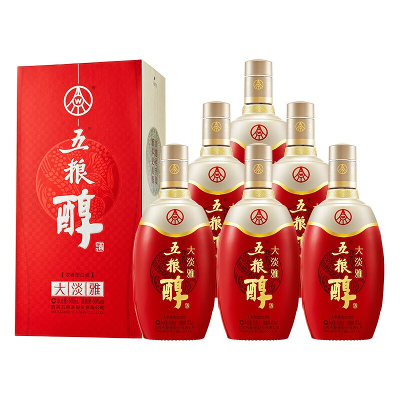 五粮液五粮醇浓香型白酒整箱50度大淡雅500ml*6瓶整箱装评价- 淘宝网