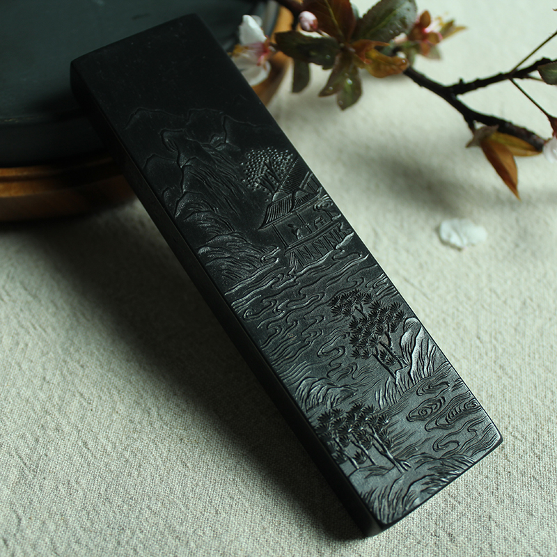 Intangible cultural heritage inheritor-Xiang Desheng special oil smoke painting and calligraphy and ink 