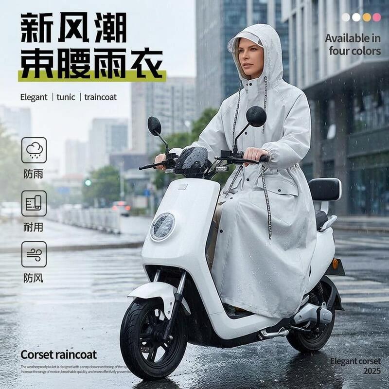 Electric Bicycle Adult Large Size Single-Person Long Raincoat, Full-Body, Heavy-Duty, Rainstorm-Proof, Non-Disposable, Fully Waterproof Electric Bicycle Adult Large Size Single-Person Long Raincoat, Full-Body, Heavy-Duty, Rainstorm-Proof, Non-Disposable, Fully Waterproof