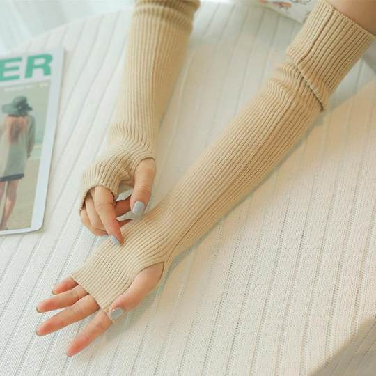 Knitted Arm Warmers for Air-Conditioned Rooms, Wool Sweater Sleeves, 2024 Arm Protection Against Air Conditioning, Women's Work Style