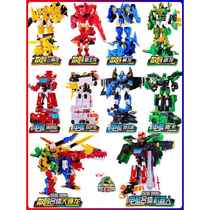 Xinqi Explosive Dragon Chariot x2 Dragon Armor Novel Digital Overlord Tyrannosaurus Transformation Robot Machine Toy Boy