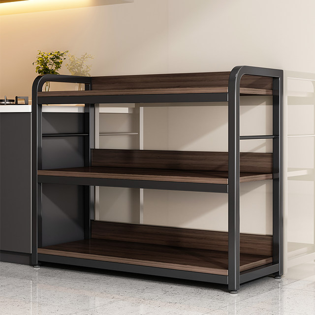 Kitchen storage rack floor-standing multi-layer simple shelf storage rack household cabinet multi-function microwave oven storage rack