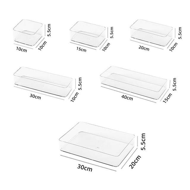 Complete Collection of Desktop Supplies, Transparent Acrylic Sticky Notes, Small Items Storage Boxes, Narrow and Long Storage Baskets, Storage Racks