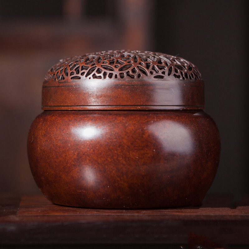 Round hand stove non - genetic heritage Chen Zheng Sheng Suzhou Chocolate Furnace copper stove