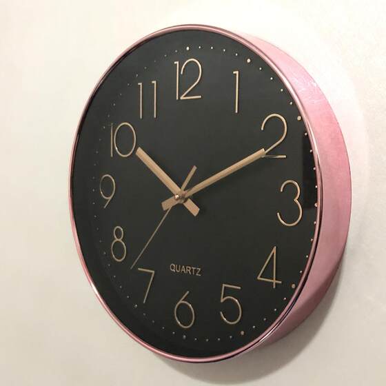 Factory Direct Sales Nordic Creative Wall Clock, Simple and Luxurious, Silent Clock for Home, Living Room, Dining Room, Can Be Hung on the Wall