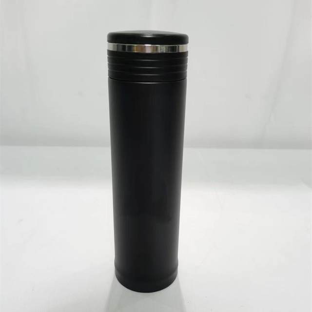 Fire water cup glass summer water cup 316 stainless steel black spring and autumn thermos cup PP material sports water cup