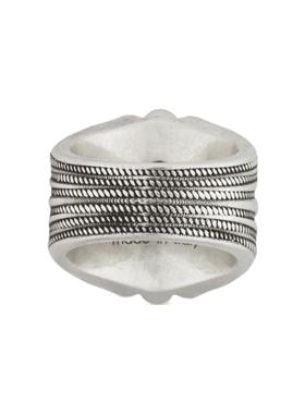 Gucci/古驰 刻画丰富 925银 戒指 男款 银色