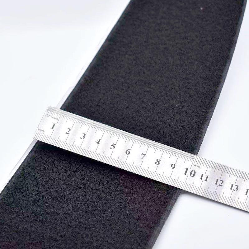 Wall Hanging Cloth Fastener, Wall Background Cloth Magic Tape, 10cm Wide, Strong Adhesive Nylon Hook and Loop Fastener, Double-Sided Adhesive, Black and White