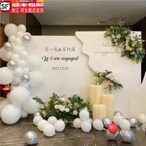Engagement banquet decoration wedding background wall wedding reception area scene decorations kt board background board supplies complete set