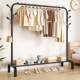 Thickened Household 304 Stainless Steel Clothes Drying Rack, Floor-Standing, Foldable X-Shaped, for Bedroom, Outdoor Balcony, Single-Rod, Telescopic