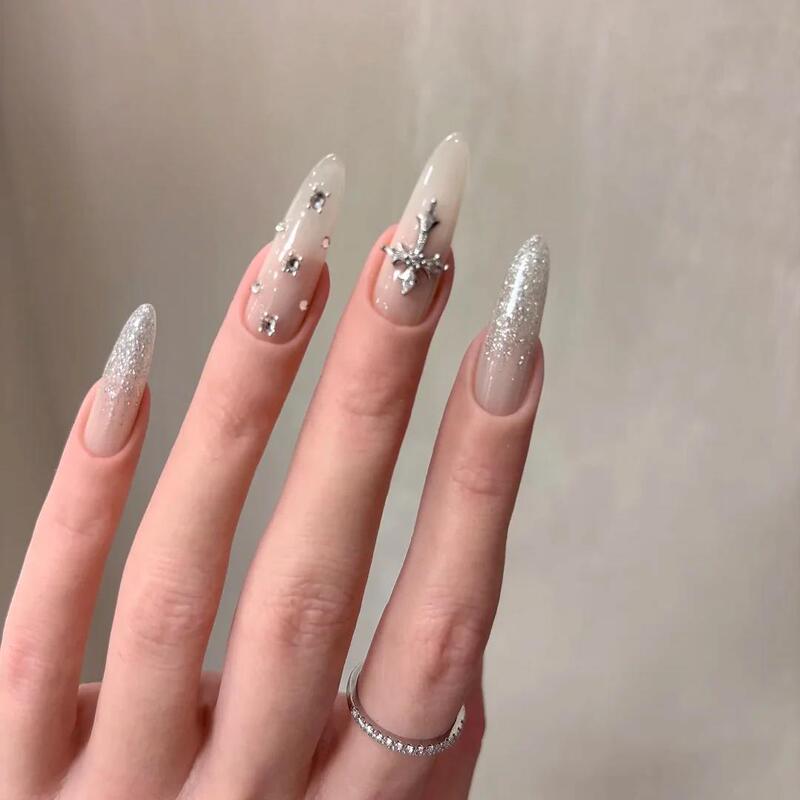 Purely Handmade Wearable Nails 2026 New Model High-End Fake Nail Patches Long Cat-Eye Style High Quality Purely Handmade Wearable Nails 2026 New Model High-End Fake Nail Patches Long Cat-Eye Style High Quality