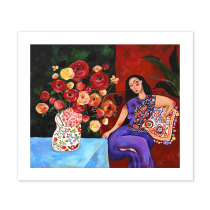 The new generation of nationalist artist Xizu (Table Women at the Table) signed limited edition of the limited edition