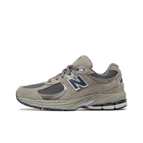 New Balance 人造革耐磨低帮休闲跑步鞋 男女同款 灰黑GC2002R0