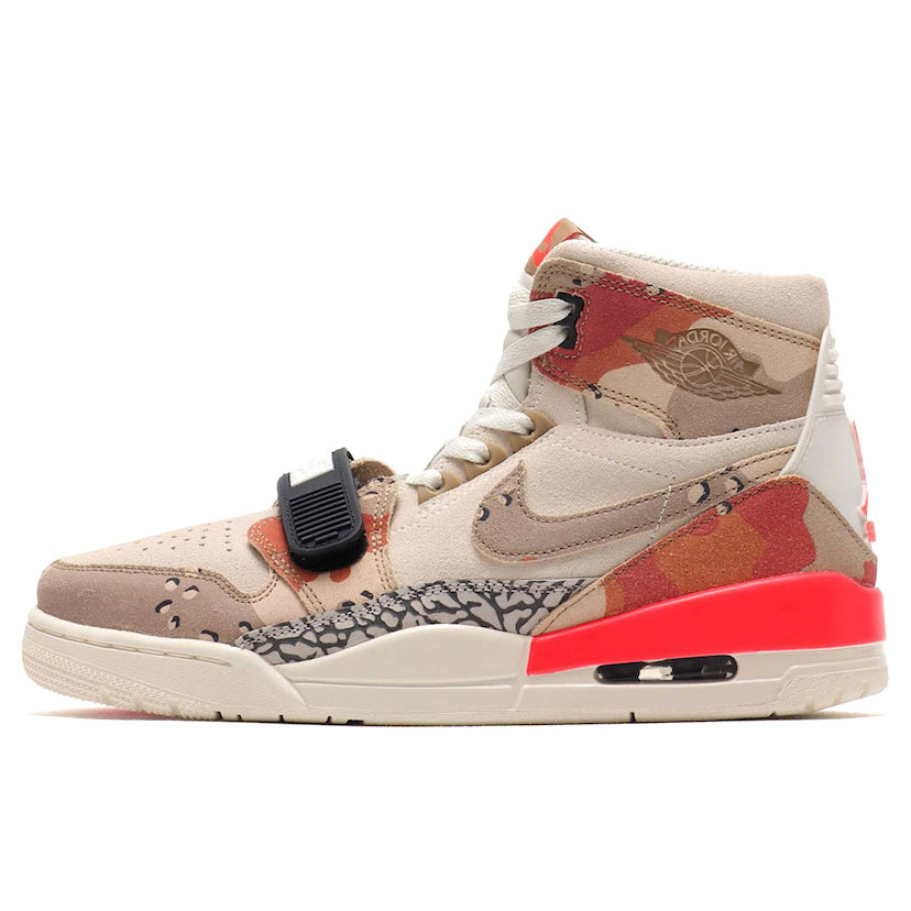 Jordan Legacy 312 desert camo 防滑轻便 高帮 复古篮球鞋 男款