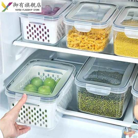 Récipient spécial pour la mousse de concombre de mer, la boîte à mousse d'ichtyocolle et de gueule de poisson, le bac à légumes, le réfrigérateur avec couvercle, la boîte de rangement multifonctionnelle domestique