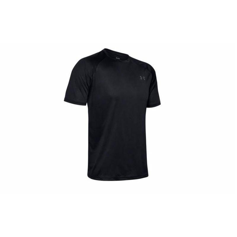 Under Armour velocity训练运动 印花跑步快干 正肩T恤 男款 黑色
