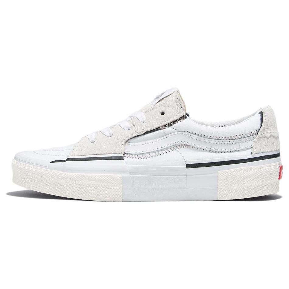 Vans SK8 Reconstruct 撕撕乐 低帮 板鞋 男女同款 白
