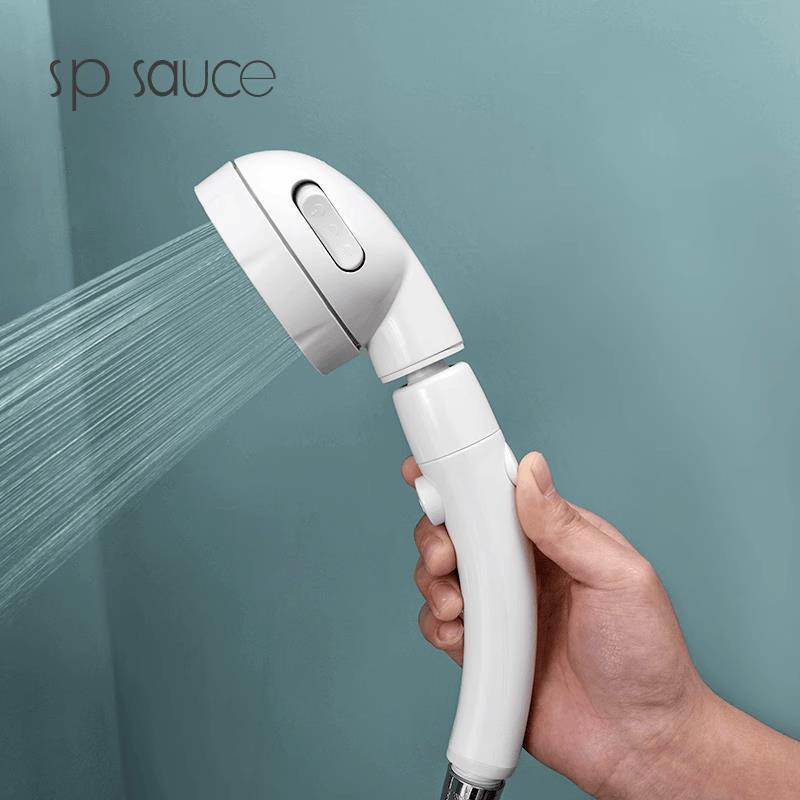 Japanese Pressurized Shower Head, Rotatable, Three-Level Adjustable, Handheld with Switch, Water-Stop Feature, Bathroom Household Shower Head Japanese Pressurized Shower Head, Rotatable, Three-Level Adjustable, Handheld with Switch, Water-Stop Feature, Bathroom Household Shower Head