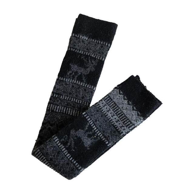 Household extended knee-pad cashmere thickened warm old cold leg joint knee protector calf sheath winter cold-proof stockings