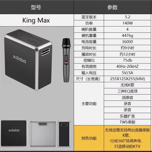 «Новый» оптовый Xdobo King Max 140W Gong
