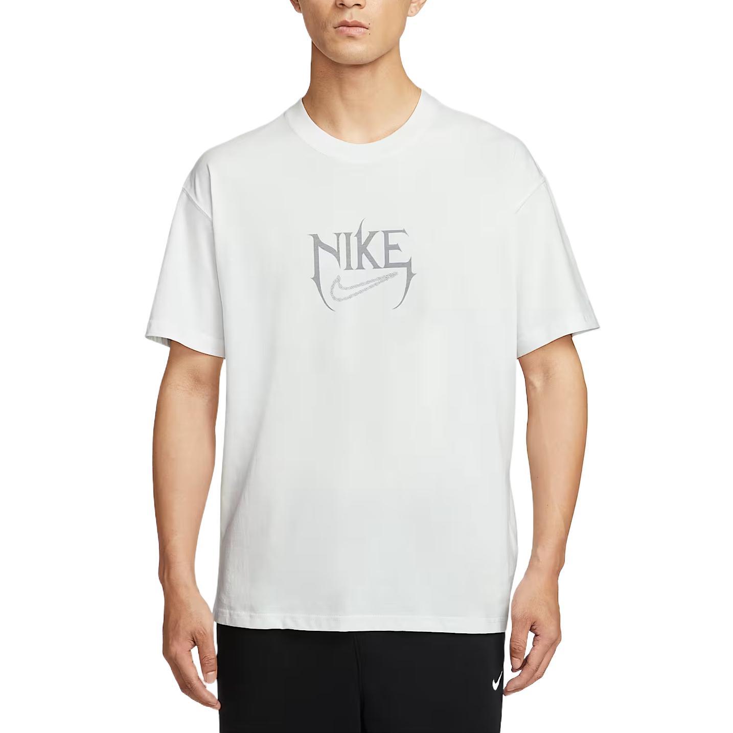 Nike Max90 舒适简约时尚百搭短袖T恤 男款 白色