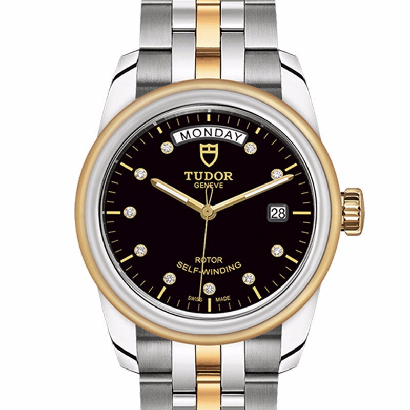 98% New 39mm Tudor Junjue Series M56003 Black Dial Diamond-Encrusted Fully Automatic Mechanical Men's Watch