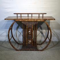 WE29366 Huanghuali inlaid shell podium table