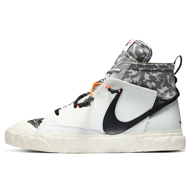 READYMADE x Nike Blazer 解构 中帮 板鞋 男女同款 灰白