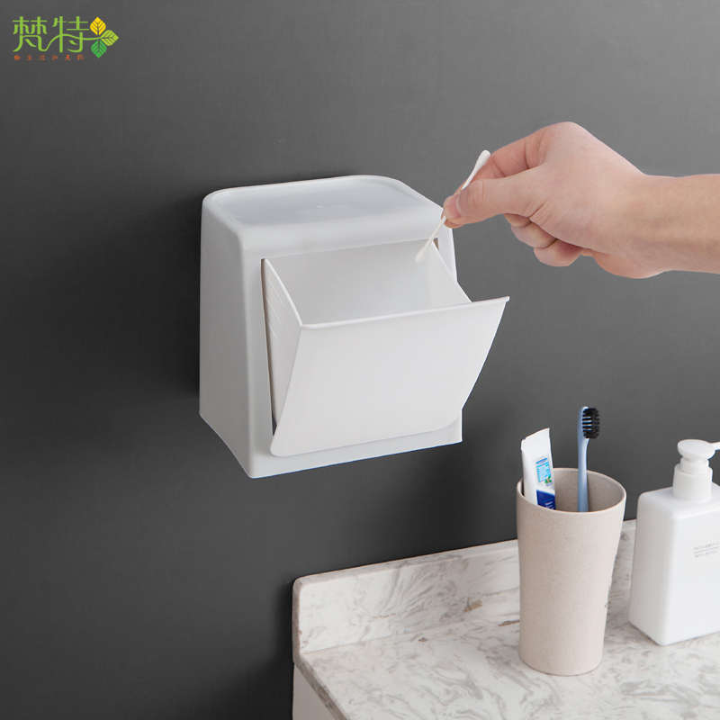 Kitchen Wall-Mounted Trash Can, No-Drill Trash Storage Box, Bathroom Toilet Automatic Rebound Storage Box Kitchen Wall-Mounted Trash Can, No-Drill Trash Storage Box, Bathroom Toilet Automatic Rebound Storage Box