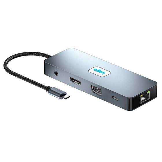 1 HD 4K60Hz VGA 확장 도크 노트북 어댑터 크로스 국경 Type-C 확장 도크 10
