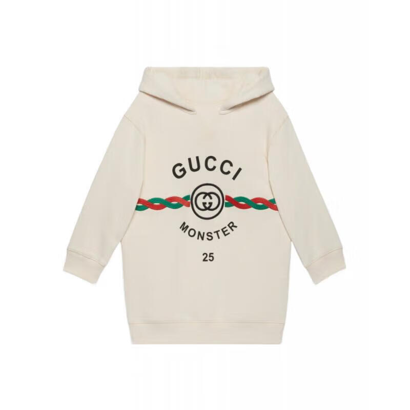 99% New and Unused Gucci Gucci Children's Hooded Pullover Sweatshirt Dress 5Y