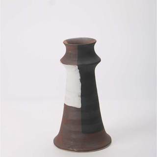 侘室内粗绘画书柜新摆件陶瓷手工中式花瓶怀旧插花装饰品复古陶寂