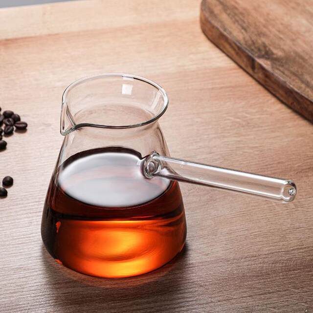 Manufacturer's Side-Handle Coffee Pot, Side-Handle Kettle, Household Transparent High Borosilicate Glass Tea Kettle, Hot Milk Pot, Coffee Set