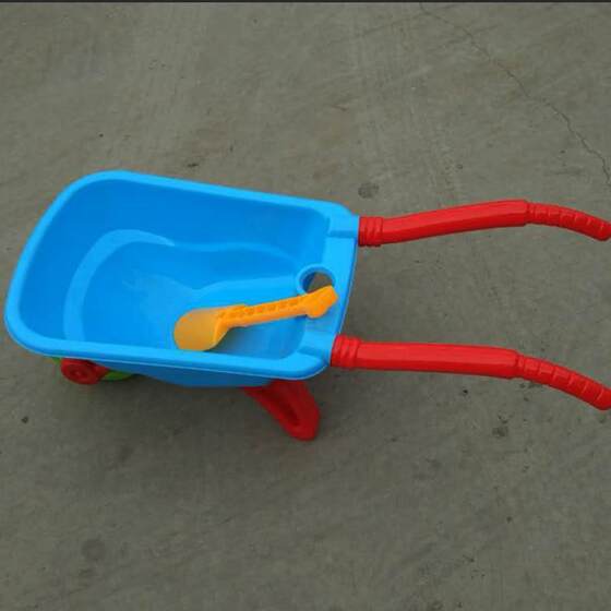 Large single-wheeled single-wheeled two-wheeled children's toy trolley for men and women, beach bulldozing, outdoor push toy cart